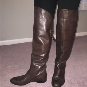 Coach brown leather boots